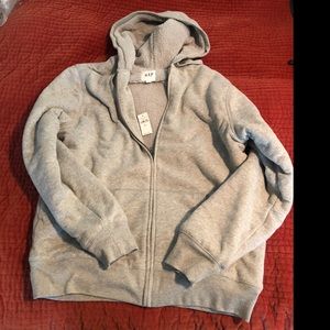 NWT Gap Gray Zip-Up Sweatshirt